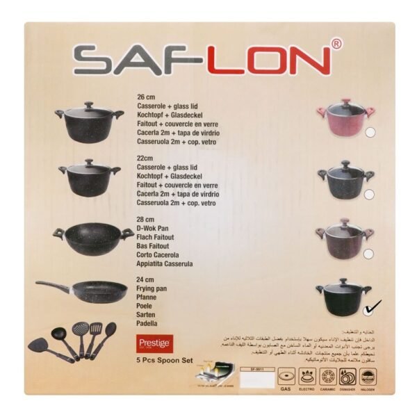 Saflon Granit Line Non Stick 11 Pieces Cookware Set - Image 6