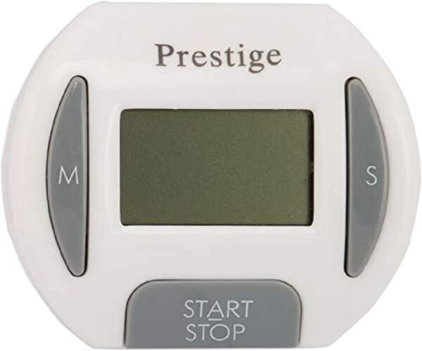 Prestige PR9610 Digital Timer, White, 11.6 cm x 14.4 cm x 2.6 cm