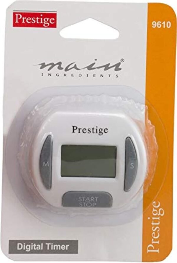 Prestige PR9610 Digital Timer, White, 11.6 cm x 14.4 cm x 2.6 cm - Image 3