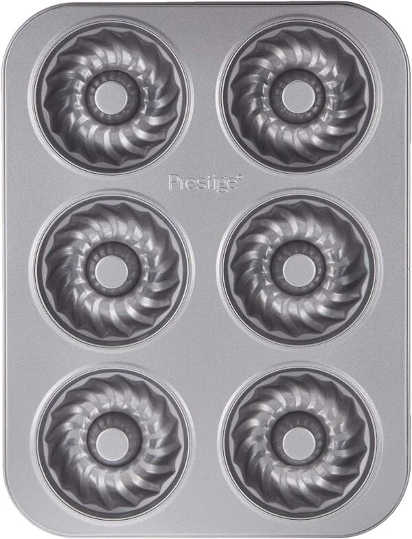 Prestige Bakemaster 2 Non-Stick Mini Fluted Mold Pan, (Grey) - Image 4