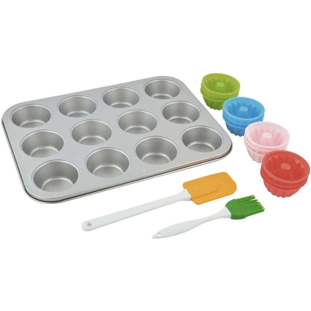 Prestige 12 Cups Fluted Muffin Pan Bundle Multi Color Pickfromshop