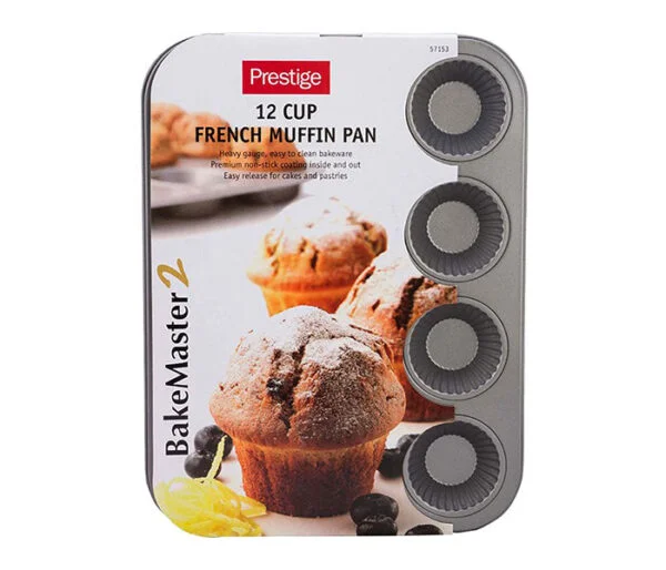 Prestige Bakeware Non Stick Muffin Pan - Grey