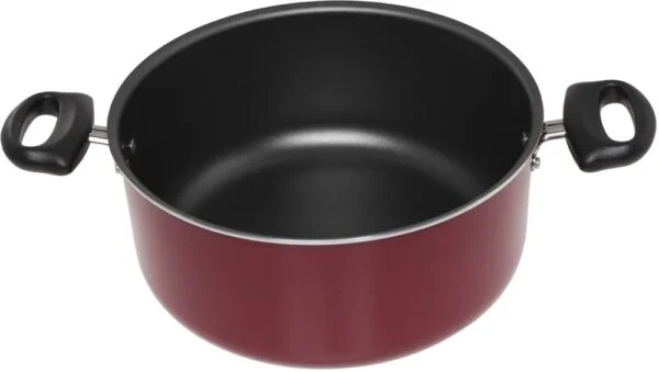 Prestige Aluminum 9 Piece Non-Stick Cookware Set - Red - Image 3