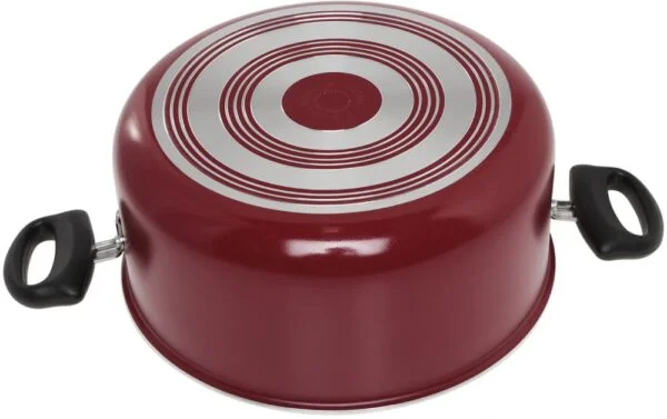 Prestige Aluminum 9 Piece Non-Stick Cookware Set - Red - Image 4