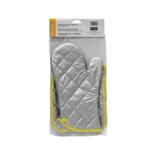 Prestige Oven Gloves and Pot Holder, Silver