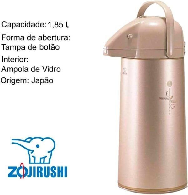 Zojirushi AAPE19-TK Airpot, 1.9L 2.2L Herb Cacao - Image 2