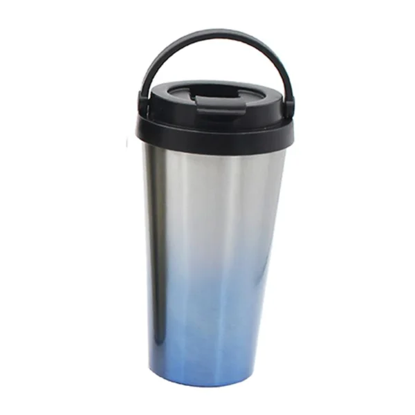 Stainless Steel Vacuum Insulated Flask 500ml with Carrying Handle - Image 3