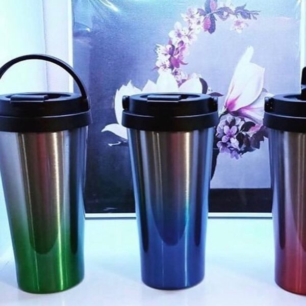 Stainless Steel Vacuum Insulated Flask 500ml with Carrying Handle