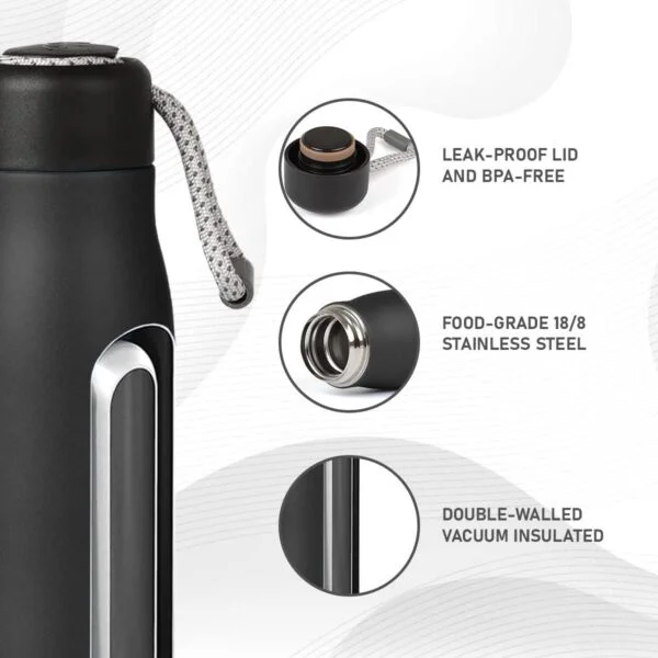 Vacuum Insulated Stainless Steel With Rope Handle 500ml 350ml - Image 2