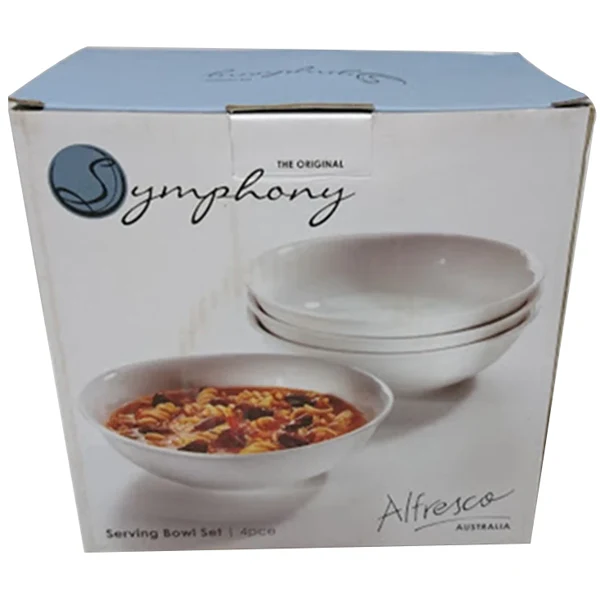 Symphony Serving Bowl Set - 4pc, 18 Cm - White - Image 4