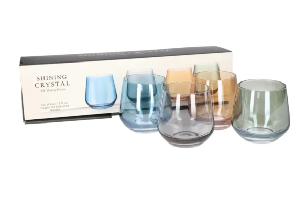 Crystal Whiskey Glasses 4PCS 360ml