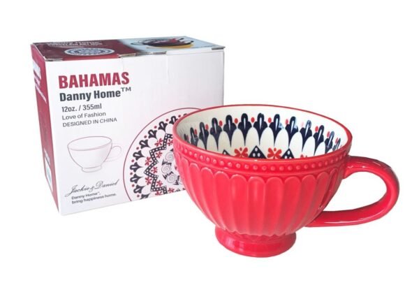 Ceramic Coffee Bahamas Breakfast Mug - Impression (Fluted) 355ml Danny Home