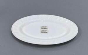 White Oval Serving Plate