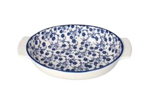 Danny Home Ceramic Floral Design Casserole Dish