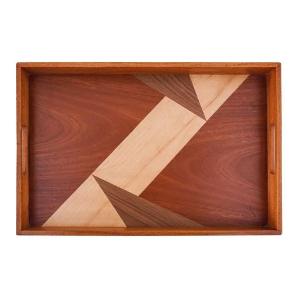 Elegant Wooden Serving Tray - Image 2