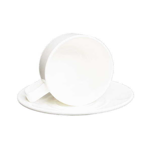 White Cup & Saucer 12pcs 220ml - Image 5