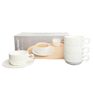 White Cup & Saucer 12pcs 220ml