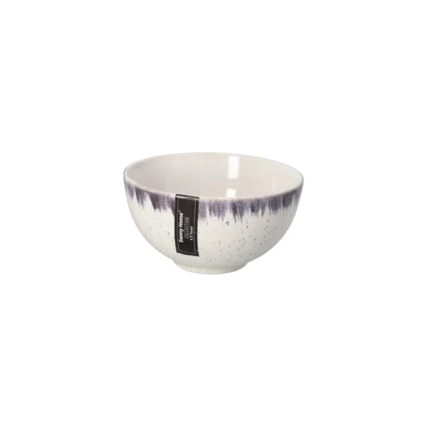 Ceramic Brush Strokes Dessert Bowl 12cm