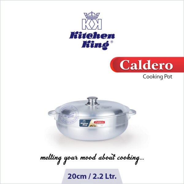 Kitchen King Caldero Pot Metal Finish, Available in Sizes - Image 2