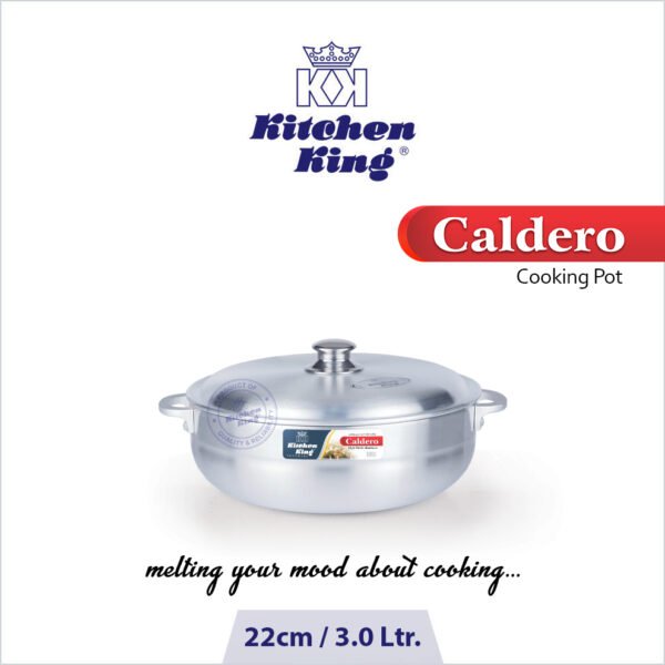 Kitchen King Caldero Pot Metal Finish, Available in Sizes - Image 3