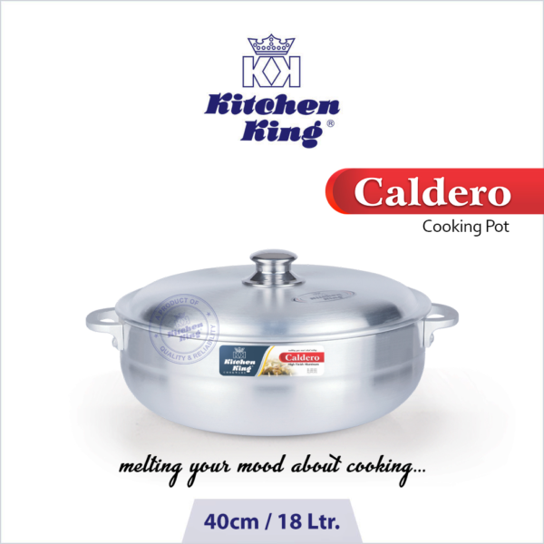 Kitchen King Caldero Pot Metal Finish, Available in Sizes
