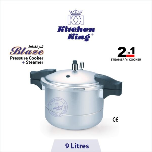 Kitchen King Pressure Cooker and Steamer (Blaze) - Image 4