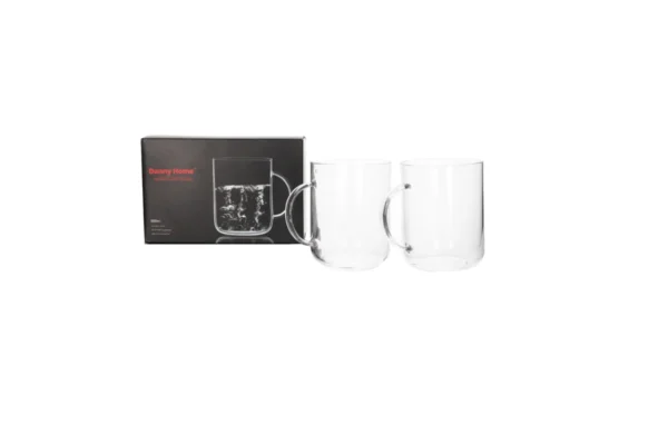 Danny Home Glass Mug 500ml 2Pcs - Image 3