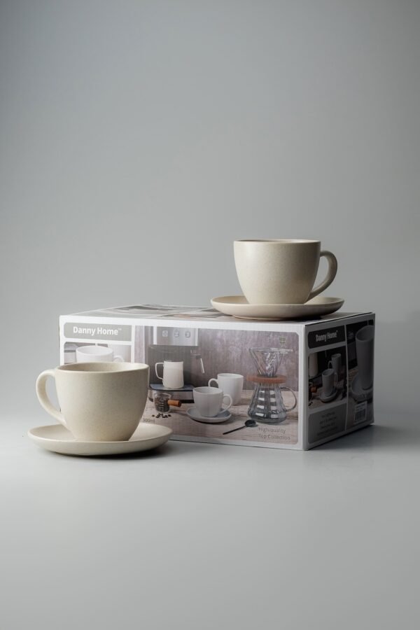 Danny Home Speckled Cup & Saucer 12pcs 250ml - Image 5