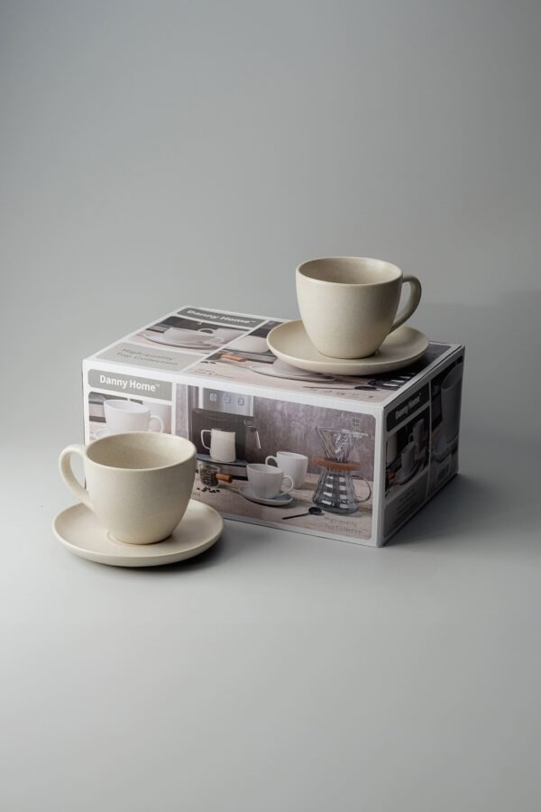 Danny Home Speckled Cup & Saucer 12pcs 250ml - Image 2