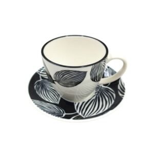 Danny Home Tea set , ceramic, white/black