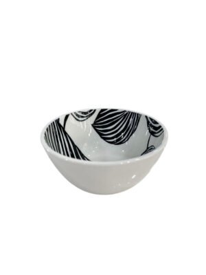 Danny Home bowl porcelain white/black, 12 cm