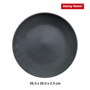 Danny Home Ceramic Black Dinner Plate 26.5cm