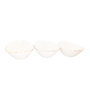 Danny Home Ceramic 10inch Serving Bowl Set 3pcs
