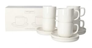Danny Home Tea Cups and Saucers Set (6 pcs., 220 ml)