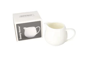 Danny home Ceramic White Milk Jug 330ml