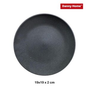 Danny Home Ceramic Black Side Plate 19cm