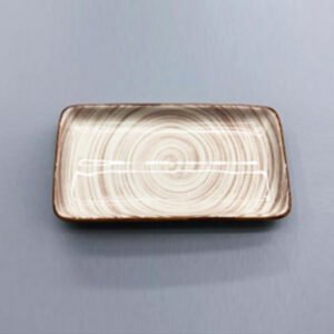 Danny Home Ceramic Swirl Rectangular Dish