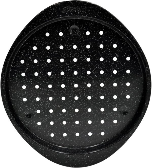 Prestige 12inch Granite Pizza Crisper Pan with Carbon Steel Coating for Home Oven Baking Premium Quality Non-Stick Tray Black 12-Inch - Image 3