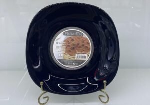 Danny Home 19.5cm Black Dessert Plate (Opal Finish)