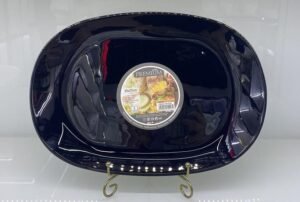 Danny Home Black Opal Glass Platter 30cm