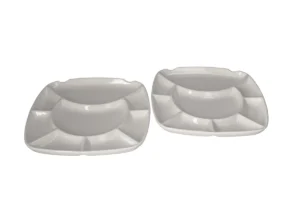 Danny Home Serving Divided 8 Compartment Fondue Plate Set 2pcs 23.8cm