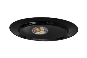 Danny Home Black Opal Glass Oval Platter 35.4cm