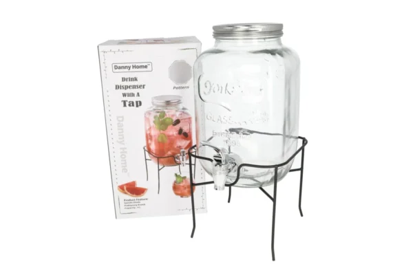 Danny Home Water Dispenser With Tap & Metal Stand 4LT