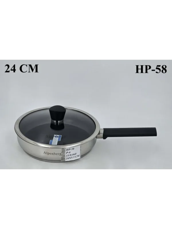 Alpenburg Stainless Steel Non Stick Fry Pan Sizes Available
