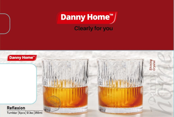 Danny Home Glass Tumbler 6Pc Set 350ml - Image 2