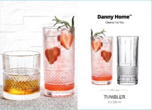 Danny Home Short Tumbler Glasses - (6 x 330ml)