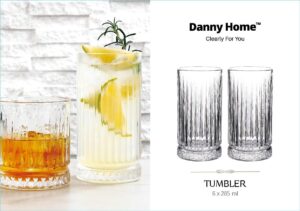Danny Home Tumbler Cocktail Glasses 6pcs 285ml