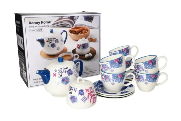 Danny Home Porcelain Tea Set 16pcs