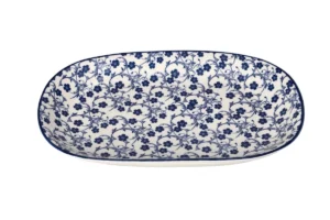 Danny Home Ceramic Floral Design Platter Plate 30.4cm