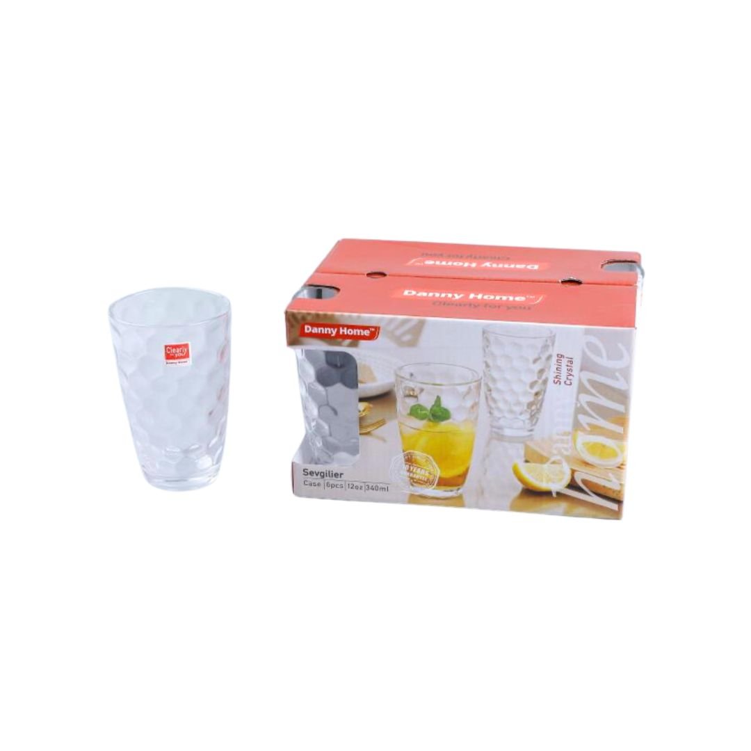 Danny Home Sevgilier Shining Crystal Glasses 6Pcs 340ml - Image 3